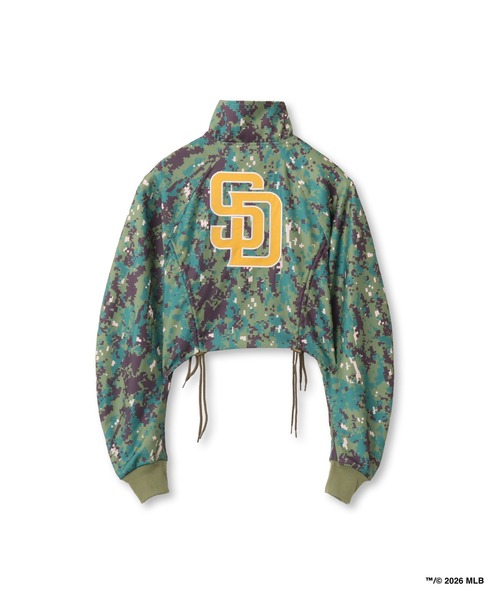 MLB(メジャーリーグベースボール)の「atmos pink x MLB Track Jackt / アトモス ピンク MLB トラック ジャケット【SP】(その他アウター・レディース・ホワイト/ネイビー/カモフラージュ・FREE)」の15枚目の写真