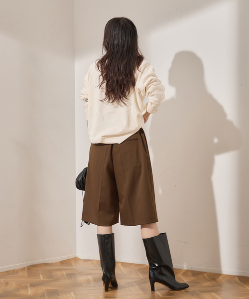 journal standard L'essage（ジャーナルスタンダードレサージュ）の「《追加2》【MIXTA/ミクスタ】BALANCE CREW SWEAT SHIRTS：スウェット（スウェット・レディース・ブラック/アイボリー・MEDIUM）」の19枚目の写真