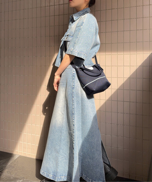 DRAW(ドロー)の「DRAW(ドロー) / 折り畳み式バッグ SMALL Fold Bag Small(ハンドバッグ・レディース・ブラック/ベージュ/ネイビー/ダークブラウン・FREE)」の9枚目の写真