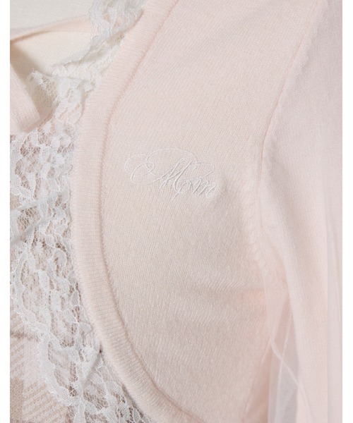 mellfy memory(メルフィーメモリー)の「Milky sugar check knit(ニット/セーター・レディース・ベージュ/ホワイト・FREE)」の10枚目の写真