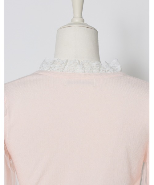 mellfy memory(メルフィーメモリー)の「Milky sugar check knit(ニット/セーター・レディース・ベージュ/ホワイト・FREE)」の8枚目の写真