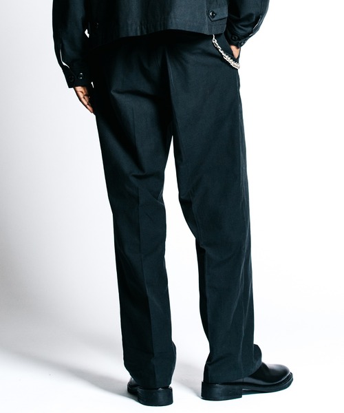 CRIMIE（クライミー）の「TAILORED TROUSERS _ BACK SATIN（スラックス・メンズ・カーキ/ブラック・XXL/XL/L/M/S）」の12枚目の写真