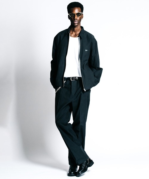 CRIMIE（クライミー）の「TAILORED TROUSERS _ BACK SATIN（スラックス・メンズ・カーキ/ブラック・XXL/XL/L/M/S）」の15枚目の写真