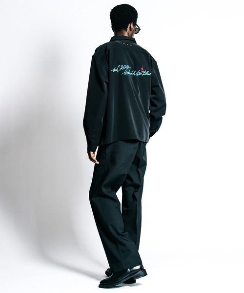 CRIMIE（クライミー）の「TAILORED TROUSERS _ BACK SATIN（スラックス・メンズ・カーキ/ブラック・XXL/XL/L/M/S）」の16枚目の写真