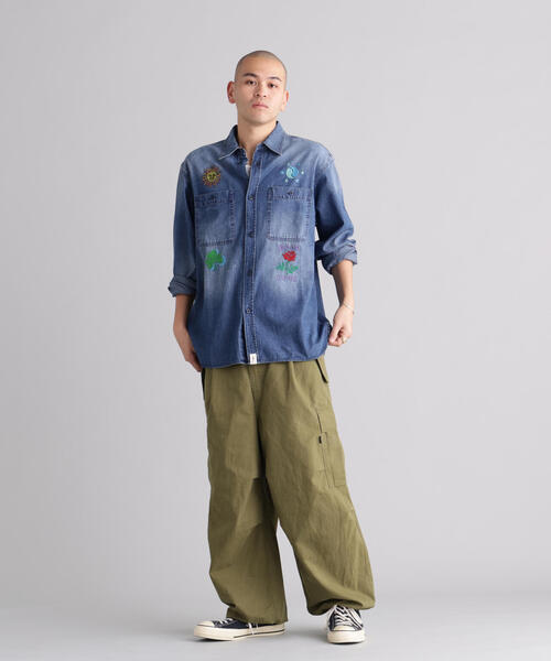 MANASTASH（マナスタッシュ）の「MANASTASH/マナスタッシュ　EMBROIDERY SHIRTS（シャツ/ブラウス・メンズ・その他4/ブラック/ホワイト・L/S/M/XL）」の16枚目の写真