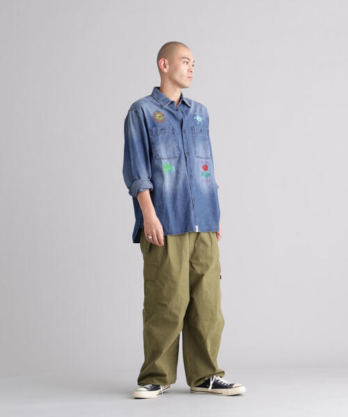 MANASTASH（マナスタッシュ）の「MANASTASH/マナスタッシュ　EMBROIDERY SHIRTS（シャツ/ブラウス・メンズ・その他4/ブラック/ホワイト・L/S/M/XL）」の18枚目の写真