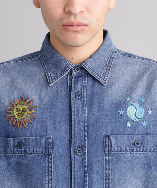 MANASTASH（マナスタッシュ）の「MANASTASH/マナスタッシュ　EMBROIDERY SHIRTS（シャツ/ブラウス・メンズ・その他4/ブラック/ホワイト・L/S/M/XL）」の22枚目の写真