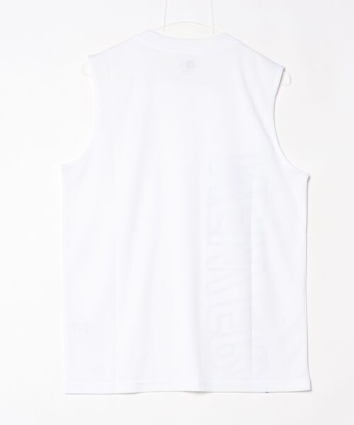 NEW ERA(ニューエラ)の「【NEW ERA】 Sleeveless Tech Tee PA SL TECH TEE VERTICAL WHI(Tシャツ/カットソー・メンズ・ホワイト・MEDIUM/LARGE/X-LARGE)」の2枚目の写真