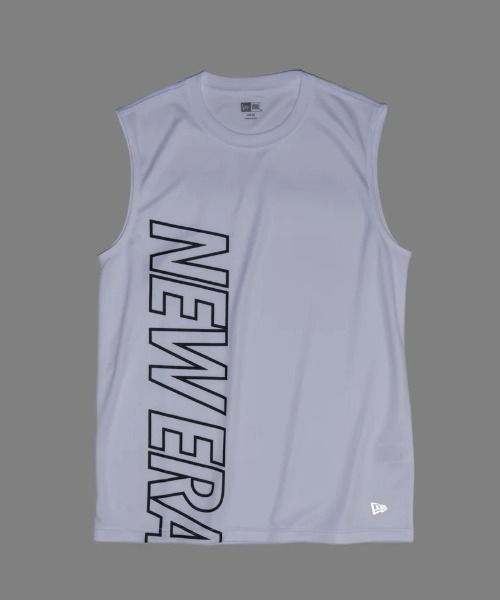 NEW ERA(ニューエラ)の「【NEW ERA】 Sleeveless Tech Tee PA SL TECH TEE VERTICAL WHI(Tシャツ/カットソー・メンズ・ホワイト・MEDIUM/LARGE/X-LARGE)」の3枚目の写真