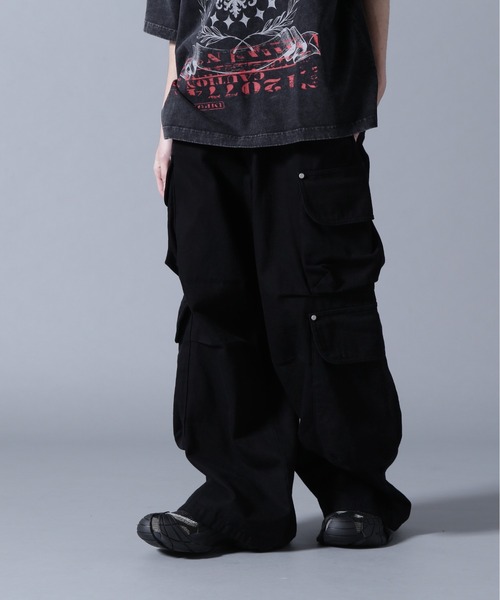 DANKE SCHON（ダンケシェーン）の「DankeSchon/ダンケシェーン/10oz KATURAGI W-CARGO PANTS（カーゴパンツ・メンズ・ブラック/グレー/ホワイト・M/L/S）」の7枚目の写真