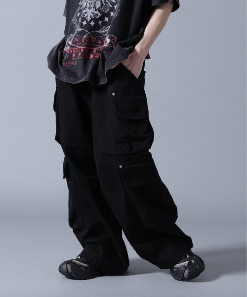 DANKE SCHON（ダンケシェーン）の「DankeSchon/ダンケシェーン/10oz KATURAGI W-CARGO PANTS（カーゴパンツ・メンズ・ブラック/グレー/ホワイト・M/L/S）」の8枚目の写真