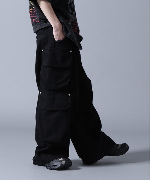 DANKE SCHON（ダンケシェーン）の「DankeSchon/ダンケシェーン/10oz KATURAGI W-CARGO PANTS（カーゴパンツ・メンズ・ブラック/グレー/ホワイト・M/L/S）」の10枚目の写真