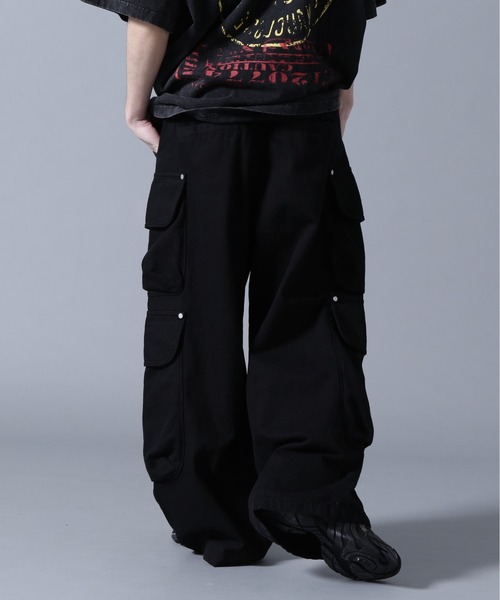 DANKE SCHON（ダンケシェーン）の「DankeSchon/ダンケシェーン/10oz KATURAGI W-CARGO PANTS（カーゴパンツ・メンズ・ブラック/グレー/ホワイト・M/L/S）」の11枚目の写真