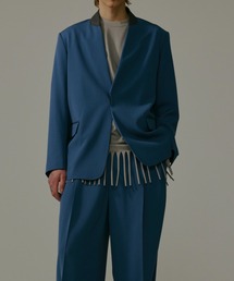 CINOH（チノ）の「ウールノーカラージャケット（ノーカラージャケット）」