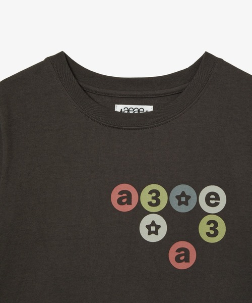 aeae(エーイーエーイー)の「COLOR DOT LOGO TEE(Tシャツ/カットソー・レディース・ブラウン/ホワイト/ネイビー・FREE)」の8枚目の写真