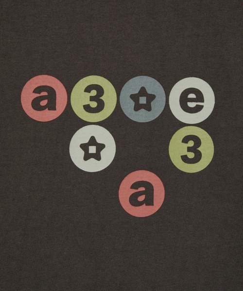 aeae(エーイーエーイー)の「COLOR DOT LOGO TEE(Tシャツ/カットソー・レディース・ブラウン/ホワイト/ネイビー・FREE)」の10枚目の写真
