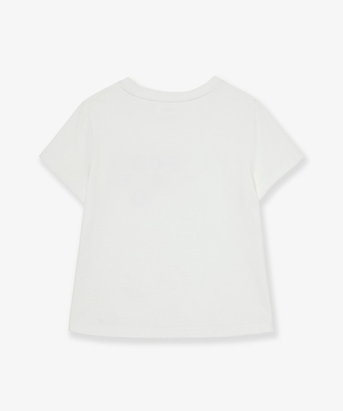 aeae(エーイーエーイー)の「COLOR DOT LOGO TEE(Tシャツ/カットソー・レディース・ブラウン/ホワイト/ネイビー・FREE)」の7枚目の写真