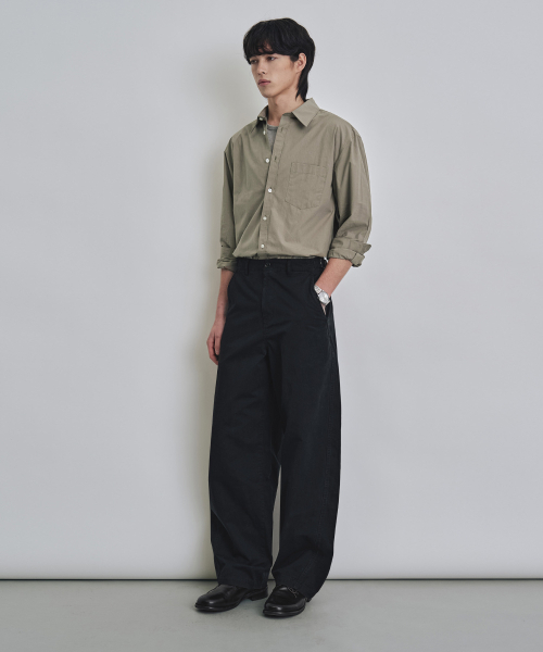 COSTUME O’CLOCK(コスチュームオクロック)の「コットンウォッシュドカーブパンツブラック COOSPT251BLACK(その他パンツ・メンズ・その他・26/28/30/32/34)」の3枚目の写真