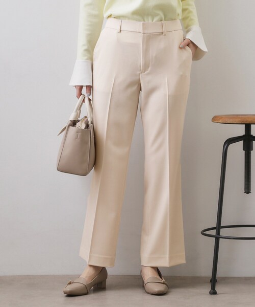 index（インデックス）の「ストレッチスリムフレアパンツ【洗濯機OK】（その他パンツ・レディース・ブラック/チャコールグレー/ナチュラル・36/38/40/42）」の3枚目の写真