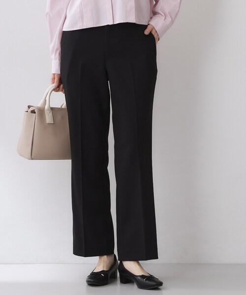 index（インデックス）の「ストレッチスリムフレアパンツ【洗濯機OK】（その他パンツ・レディース・ブラック/チャコールグレー/ナチュラル・36/38/40/42）」の2枚目の写真