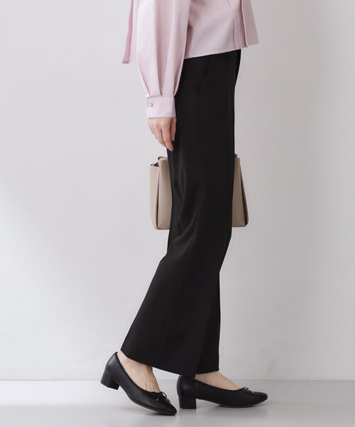index（インデックス）の「ストレッチスリムフレアパンツ【洗濯機OK】（その他パンツ・レディース・ブラック/チャコールグレー/ナチュラル・36/38/40/42）」の5枚目の写真