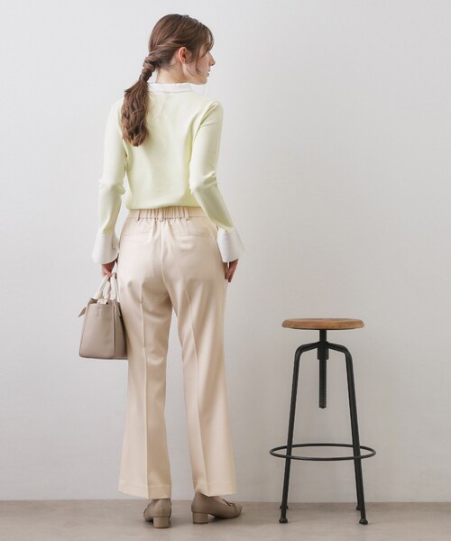 index（インデックス）の「ストレッチスリムフレアパンツ【洗濯機OK】（その他パンツ・レディース・ブラック/チャコールグレー/ナチュラル・36/38/40/42）」の11枚目の写真