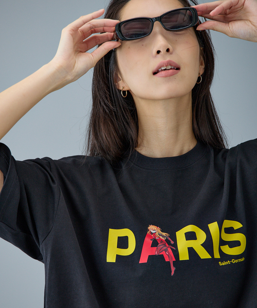 PARIS SAINT-GERMAIN（パリサンジェルマン）の「《限定復刻》【EVA*PSG】 JP  ASUKA TEE（Tシャツ/カットソー・メンズ・ブラック/ホワイト・SMALL/X-LARGE/LARGE/MEDIUM）」の13枚目の写真