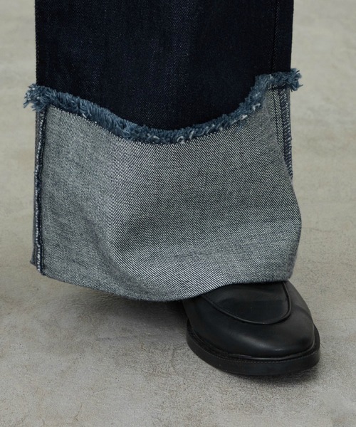EDWIN（エドウィン）の「EDWIN エドウィン ロールアップ ストレート デニムパンツ ジーンズ（デニムパンツ・レディース・ブラック系その他/インディゴブルー/ライトインディゴブルー・X-SMALL/SMALL/MEDIUM/LARGE）」の11枚目の写真
