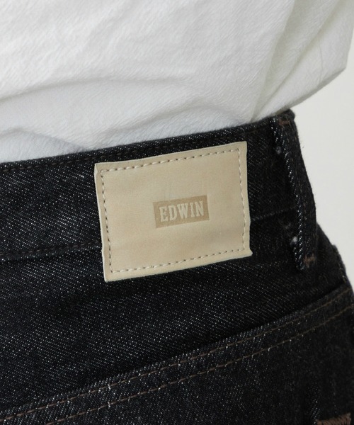 EDWIN（エドウィン）の「EDWIN エドウィン ロールアップ ストレート デニムパンツ ジーンズ（デニムパンツ・レディース・ブラック系その他/インディゴブルー/ライトインディゴブルー・X-SMALL/SMALL/MEDIUM/LARGE）」の21枚目の写真