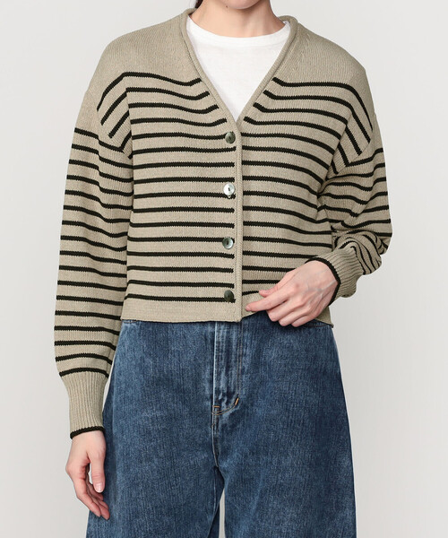 WALANCE（ワランス）の「WALANCE | 2way ペーパーニット カーディガン WOMEN（カーディガン/ボレロ・レディース・ブラック/ベージュ系その他・F）」の14枚目の写真