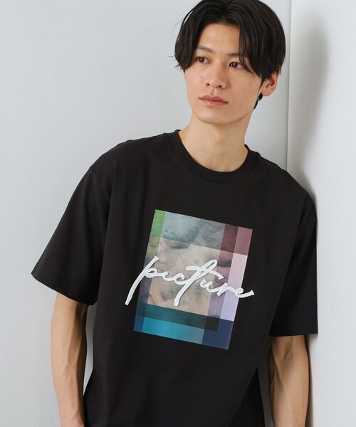 THE SHOP TK (ザ ショップ ティーケー )の「コード刺繍 半袖Tシャツ 洗濯機OK(Tシャツ/カットソー・メンズ・ブラック/オフホワイト・02/04/03)」の2枚目の写真