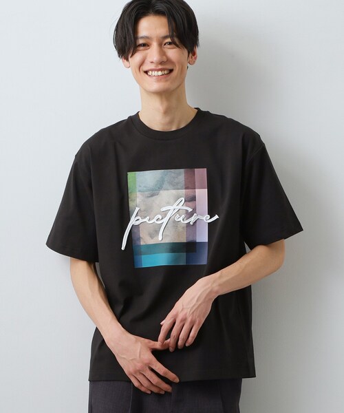 THE SHOP TK (ザ ショップ ティーケー )の「コード刺繍 半袖Tシャツ 洗濯機OK(Tシャツ/カットソー・メンズ・ブラック/オフホワイト・02/04/03)」の9枚目の写真