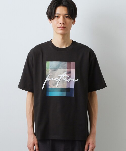 THE SHOP TK (ザ ショップ ティーケー )の「コード刺繍 半袖Tシャツ 洗濯機OK(Tシャツ/カットソー・メンズ・ブラック/オフホワイト・02/04/03)」の13枚目の写真