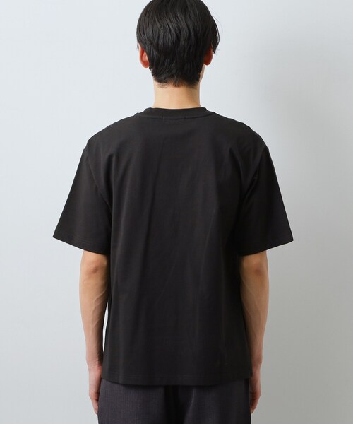 THE SHOP TK (ザ ショップ ティーケー )の「コード刺繍 半袖Tシャツ 洗濯機OK(Tシャツ/カットソー・メンズ・ブラック/オフホワイト・02/04/03)」の15枚目の写真