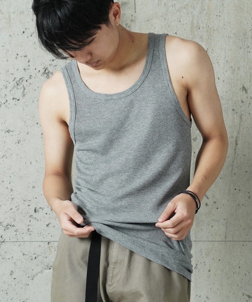 FRUIT OF THE LOOM（フルーツオブザルーム）の「"05"≪FRUIT OF THE LOOM≫パックT 3枚セット リブ タンクトップ（タンクトップ・メンズ・オフホワイト/グレー/ブラック・MEDIUM/LARGE/X-LARGE）」の11枚目の写真