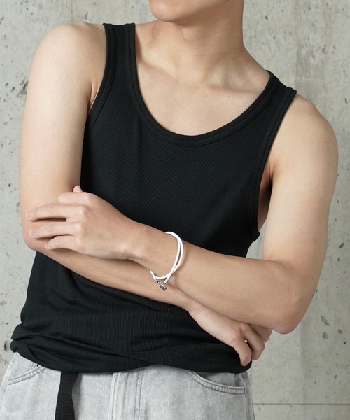 FRUIT OF THE LOOM（フルーツオブザルーム）の「"05"≪FRUIT OF THE LOOM≫パックT 3枚セット リブ タンクトップ（タンクトップ・メンズ・オフホワイト/グレー/ブラック・MEDIUM/LARGE/X-LARGE）」の9枚目の写真