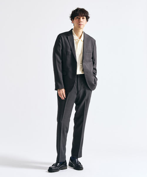 417 EDIFICE（フォーワンセブンエディフィス）の「【EVALET / エバレット】メッシュセットアップ ”ジャケット1点＋パンツ1点　セット”（セットアップ・メンズ・グレー/チャコールグレー/ネイビー/ベージュ・MEDIUM/SMALL/XX-LARGE/X-LARGE/LARGE）」の3枚目の写真