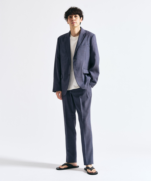 417 EDIFICE（フォーワンセブンエディフィス）の「【EVALET / エバレット】メッシュセットアップ ”ジャケット1点＋パンツ1点　セット”（セットアップ・メンズ・グレー/チャコールグレー/ネイビー/ベージュ・MEDIUM/SMALL/XX-LARGE/X-LARGE/LARGE）」の2枚目の写真