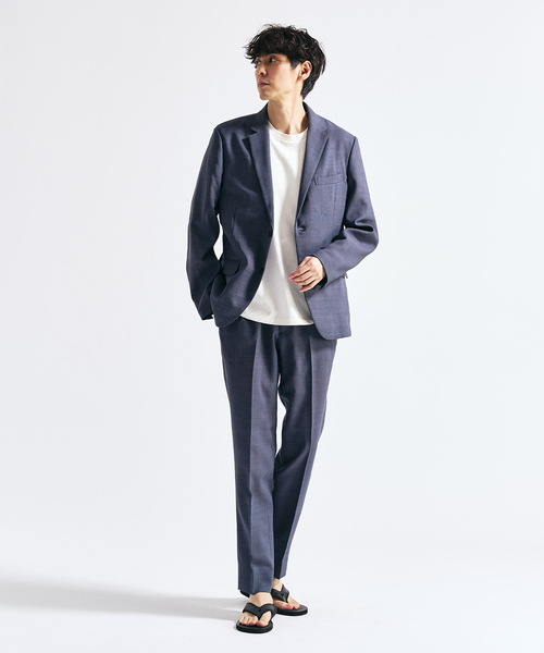 417 EDIFICE（フォーワンセブンエディフィス）の「【EVALET / エバレット】メッシュセットアップ ”ジャケット1点＋パンツ1点　セット”（セットアップ・メンズ・グレー/チャコールグレー/ネイビー/ベージュ・MEDIUM/SMALL/XX-LARGE/X-LARGE/LARGE）」の5枚目の写真