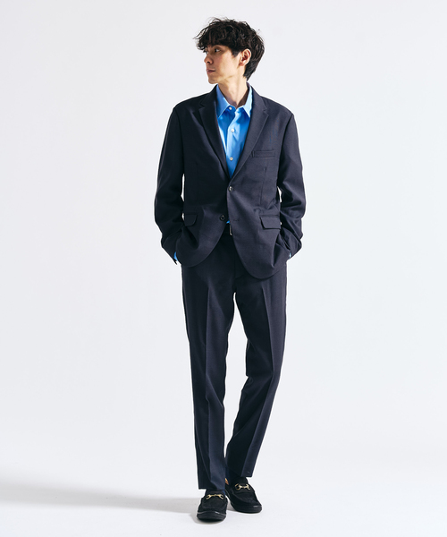 417 EDIFICE（フォーワンセブンエディフィス）の「【EVALET / エバレット】メッシュセットアップ ”ジャケット1点＋パンツ1点　セット”（セットアップ・メンズ・グレー/チャコールグレー/ネイビー/ベージュ・MEDIUM/SMALL/XX-LARGE/X-LARGE/LARGE）」の17枚目の写真