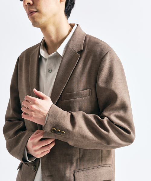 417 EDIFICE（フォーワンセブンエディフィス）の「【EVALET / エバレット】メッシュセットアップ ”ジャケット1点＋パンツ1点　セット”（セットアップ・メンズ・グレー/チャコールグレー/ネイビー/ベージュ・MEDIUM/SMALL/XX-LARGE/X-LARGE/LARGE）」の6枚目の写真