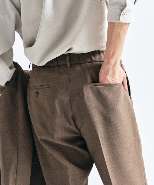 417 EDIFICE（フォーワンセブンエディフィス）の「【EVALET / エバレット】メッシュセットアップ ”ジャケット1点＋パンツ1点　セット”（セットアップ・メンズ・グレー/チャコールグレー/ネイビー/ベージュ・MEDIUM/SMALL/XX-LARGE/X-LARGE/LARGE）」の12枚目の写真