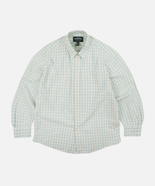 FRIZMWORKS(フリズムワークス)の「MELANGE CHECK WORK SHIRT _ PALE GREEN(シャツ/ブラウス・メンズ・その他・SMALL/MEDIUM/LARGE/X-LARGE)」の1枚目の写真