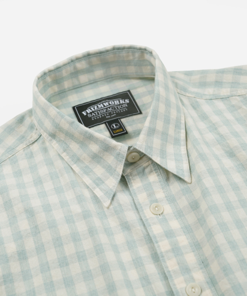 FRIZMWORKS(フリズムワークス)の「MELANGE CHECK WORK SHIRT _ PALE GREEN(シャツ/ブラウス・メンズ・その他・SMALL/MEDIUM/LARGE/X-LARGE)」の3枚目の写真