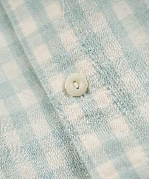 FRIZMWORKS(フリズムワークス)の「MELANGE CHECK WORK SHIRT _ PALE GREEN(シャツ/ブラウス・メンズ・その他・SMALL/MEDIUM/LARGE/X-LARGE)」の4枚目の写真