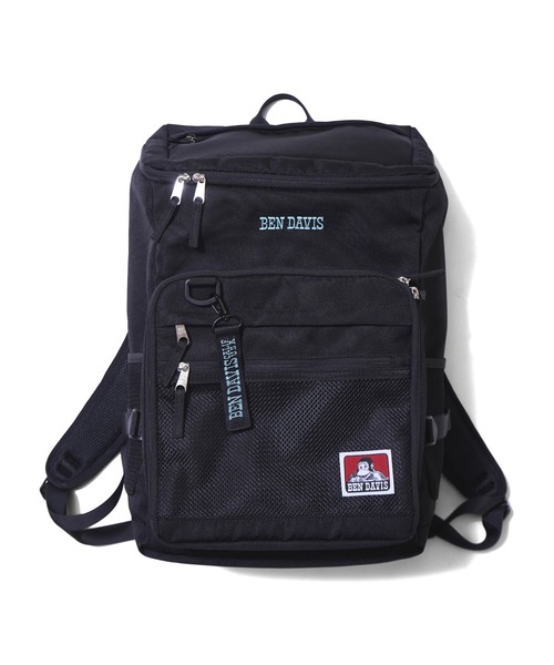 BEN DAVIS（ベンデイビス）の「BOX DAYPACK(保冷ポケット付き)（バックパック/リュック・メンズ・ブラック×ホワイト/ブラック×レッド/ブラック×グリーン・FREE）」の3枚目の写真