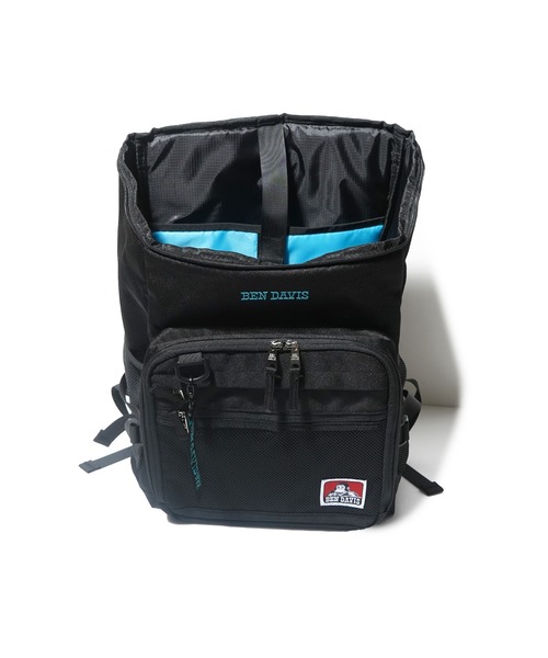 BEN DAVIS（ベンデイビス）の「BOX DAYPACK(保冷ポケット付き)（バックパック/リュック・メンズ・ブラック×ホワイト/ブラック×レッド/ブラック×グリーン・FREE）」の4枚目の写真