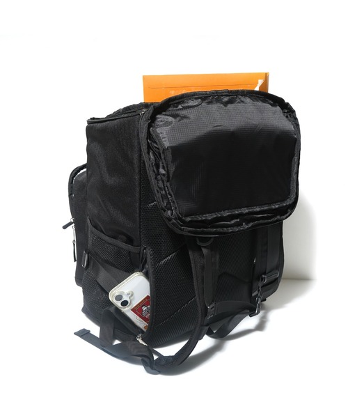 BEN DAVIS（ベンデイビス）の「BOX DAYPACK(保冷ポケット付き)（バックパック/リュック・メンズ・ブラック×ホワイト/ブラック×レッド/ブラック×グリーン・FREE）」の7枚目の写真