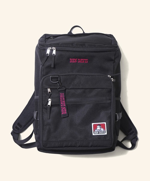 BEN DAVIS(ベンデイビス)の「BOX DAYPACK(保冷ポケット付き)/ボックス型 スクエア型 多収納リュック(バックパック/リュック・メンズ・ブラック×ホワイト/ブラック×レッド/ブラック×グリーン・FREE)」の20枚目の写真