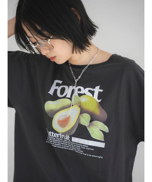 Ungrid(アングリッド)の「アボカドプリントTee(Tシャツ/カットソー・レディース・イエロー/オフホワイト/チャコールグレー・FREE)」の18枚目の写真